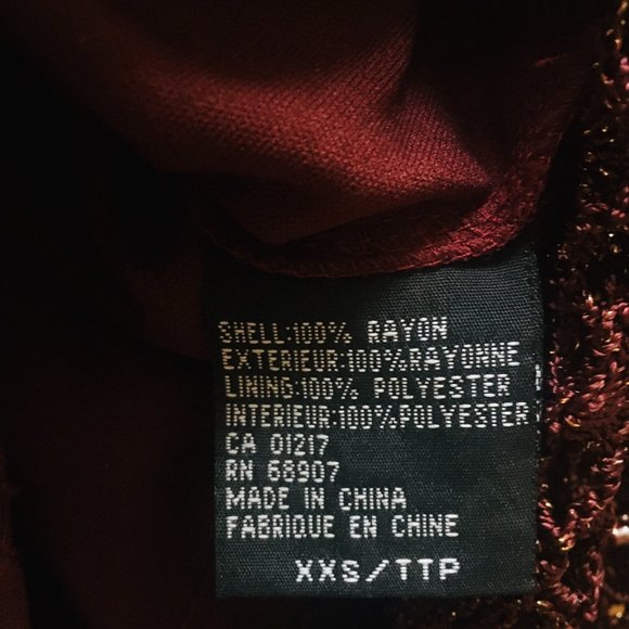 Fancy Knit Burgundy Le Chateau Top - Picture 5 of 6